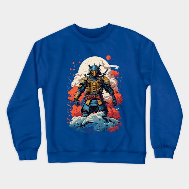 Futuristic Space Samurai Warrior Design Crewneck Sweatshirt by TF Brands